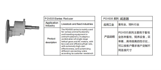 艾思捷定制款PGV035系列減速機(jī)--應(yīng)用在畜牧業(yè)、飼料行業(yè).jpg